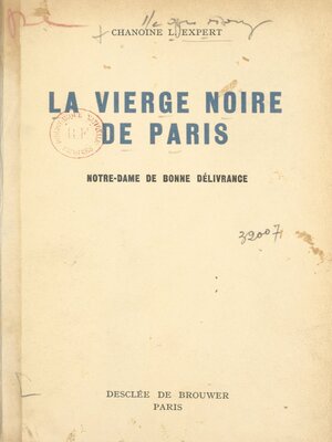 cover image of La Vierge noire de Paris